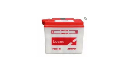 Lucas MotoYB9-B Motorcycle Battery - Reliable Power for Your Ride